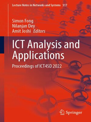 cover image of ICT Analysis and Applications